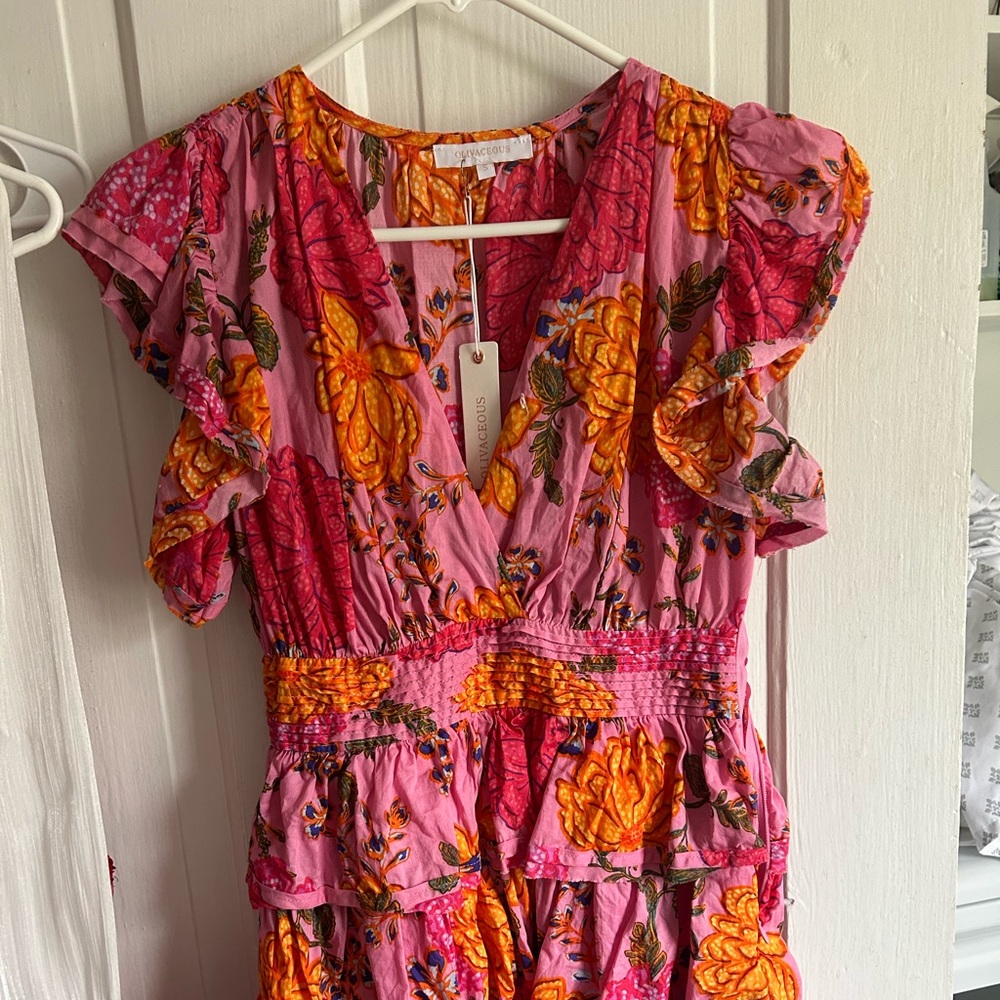 oliviaceous floral dress